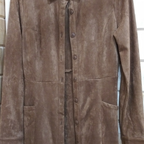 Long Swede Shirt Jacket - Picture 5 of 5